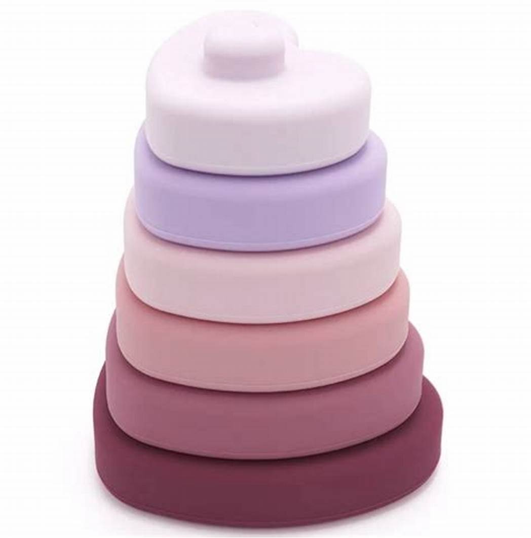 Jouet silicone coeur