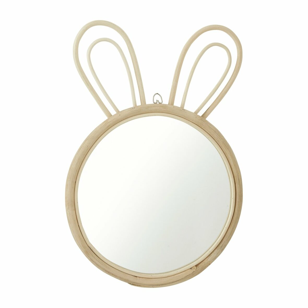 miroir rotin lapin