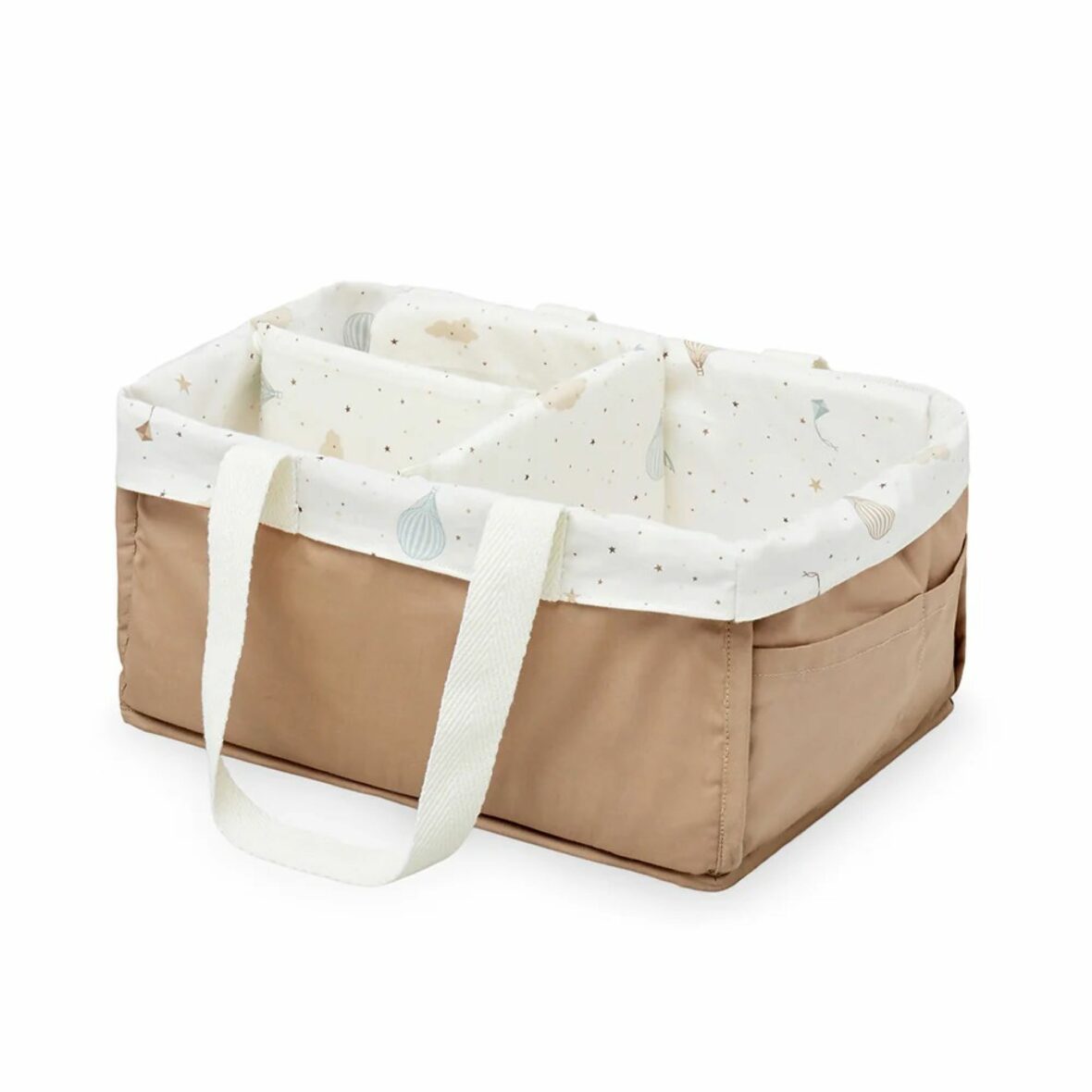 panier organisateur beige